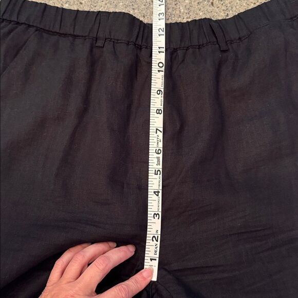 QUINCE 100% European Linen Black Pants - Picture 12 of 13